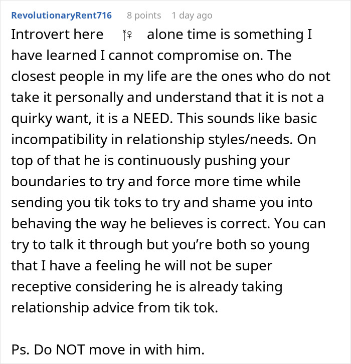Woman Accepts BF’s Flaws But Draws The Line When He Starts Sending Her TikToks She Doesn’t Agree With Woman Accepts BF’s Flaws But Draws The Line When He Starts Sending Her TikToks She Doesn’t Agree With