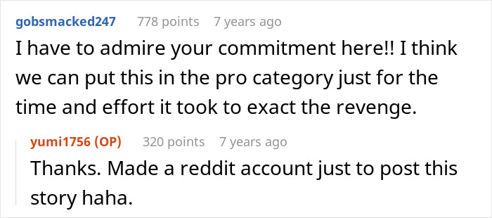 Screenshot of a comment thread praising the effort after mom's sexist remarks backfire and leave her in tears. Screenshot of a comment thread praising the effort after mom's sexist remarks backfire and leave her in tears.