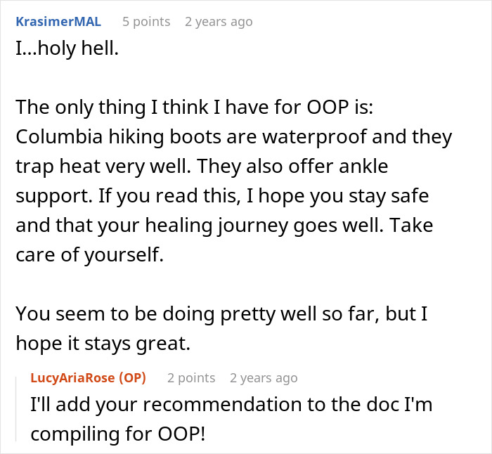 Screenshot of Reddit comments showing support and advice for the teen escaping controlling mom. Screenshot of Reddit comments showing support and advice for the teen escaping controlling mom.