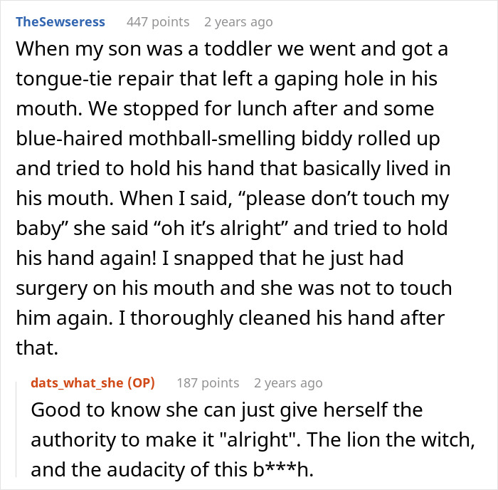 A boomer mom recounts how xenophobic remarks are weaponized against her after she ignored a parent's plea not to touch her baby. A boomer mom recounts how xenophobic remarks are weaponized against her after she ignored a parent's plea not to touch her baby.