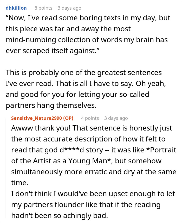 Person Has To Deal With Lazy People During Group Project, Finds The Perfect Way To Make Them Fail Person Has To Deal With Lazy People During Group Project, Finds The Perfect Way To Make Them Fail