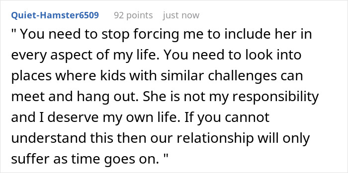 Parents Force Teen To Have Autistic Sis At All Bday Parties, Mad When She Does 18th Bday Differently Parents Force Teen To Have Autistic Sis At All Bday Parties, Mad When She Does 18th Bday Differently