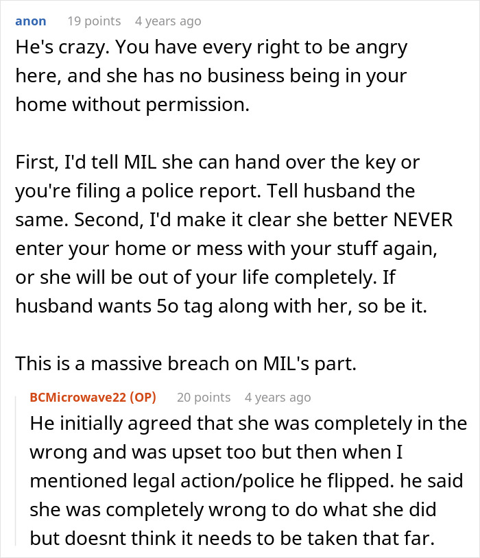 A Reddit thread discussing how a woman's DIL is targeted by her with a plan to make her have kids.