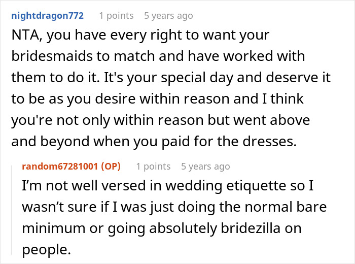 A Maid of Honor's dress choices for a bride's wedding spark online debate about friendship. A Maid of Honor's dress choices for a bride's wedding spark online debate about friendship.