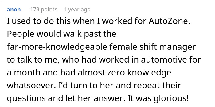 Customer Asks For A Man Instead, Gets A Lesson He Won't Forget Customer Asks For A Man Instead, Gets A Lesson He Won't Forget