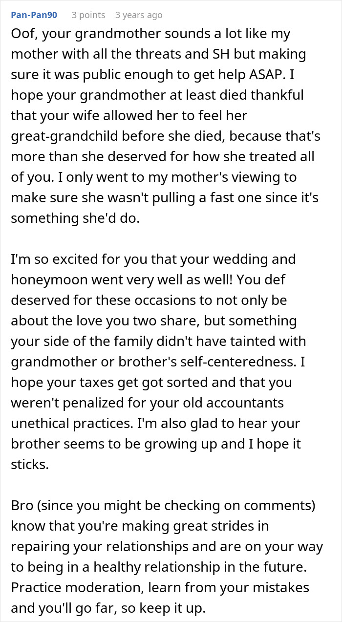 A comment about an entitled man proposing at his brother's wedding, losing more than he bargained for.