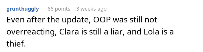 A comment asserting that the woman is not overreacting about her best friend returning a fake sentimental designer bag. A comment asserting that the woman is not overreacting about her best friend returning a fake sentimental designer bag.