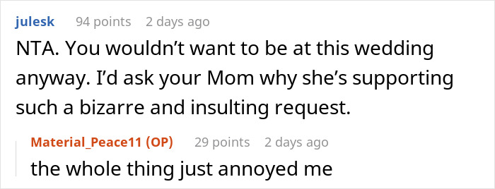 Bride Makes Sister Prove She Never Had Feelings For The Groom If She Wants To Attend Her Wedding Bride Makes Sister Prove She Never Had Feelings For The Groom If She Wants To Attend Her Wedding