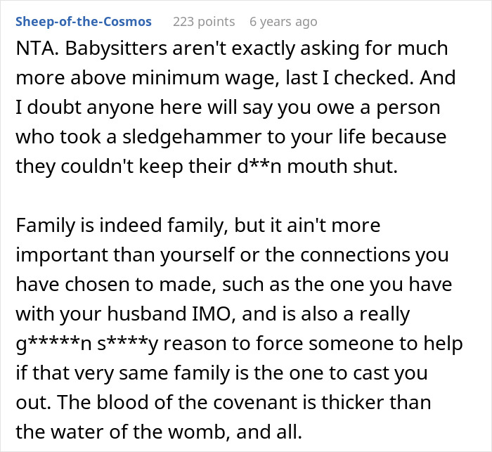 25YO Has No Babysitting Help For The Sis Who Outed Her To Their Family And Destroyed Her Teen Years 25YO Has No Babysitting Help For The Sis Who Outed Her To Their Family And Destroyed Her Teen Years