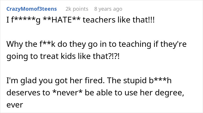 Asperger's boy gets revenge: a comment from CrazyMomof3teens hating teachers who bully. Asperger's boy gets revenge: a comment from CrazyMomof3teens hating teachers who bully.