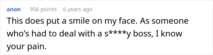 A comment from anon on a lazy manager firing a student worker over a sick day, showing empathy for pain.