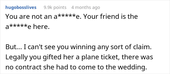 Woman Skips Best Friend's Wedding, Says It's Because She Wanted A Honeymoon, The Real Reason Is Much Worse