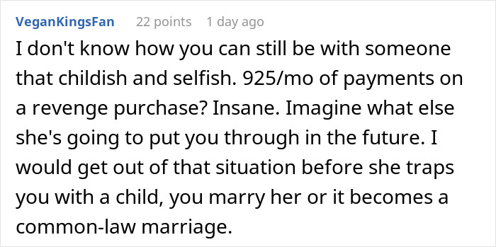 Man Buys A Newer Car And It Upsets GF, She Ruins The Relationship With Her Stupid Revenge