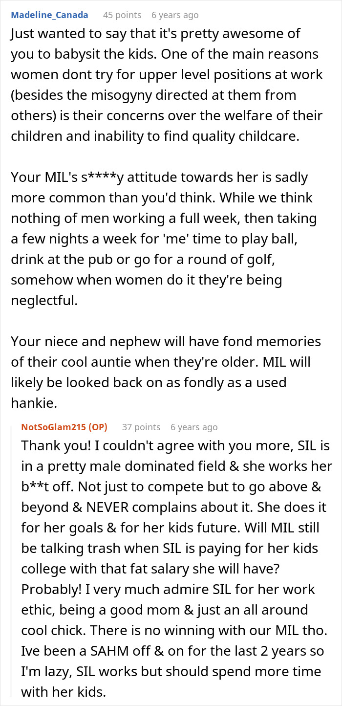 A screenshot of a user Madeline_Canada's comment and NotSoGlam215's reply, admiring a man's shiny spine. A screenshot of a user Madeline_Canada's comment and NotSoGlam215's reply, admiring a man's shiny spine.