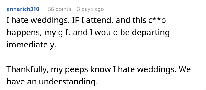 Bride Updates Website A Day Before The Wedding, Gets Upset People Ignored The New Rule Bride Updates Website A Day Before The Wedding, Gets Upset People Ignored The New Rule