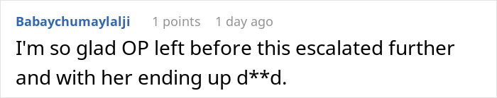 A comment glad the original poster left before the situation with her fiancé and his football upset escalated further. A comment glad the original poster left before the situation with her fiancé and his football upset escalated further.