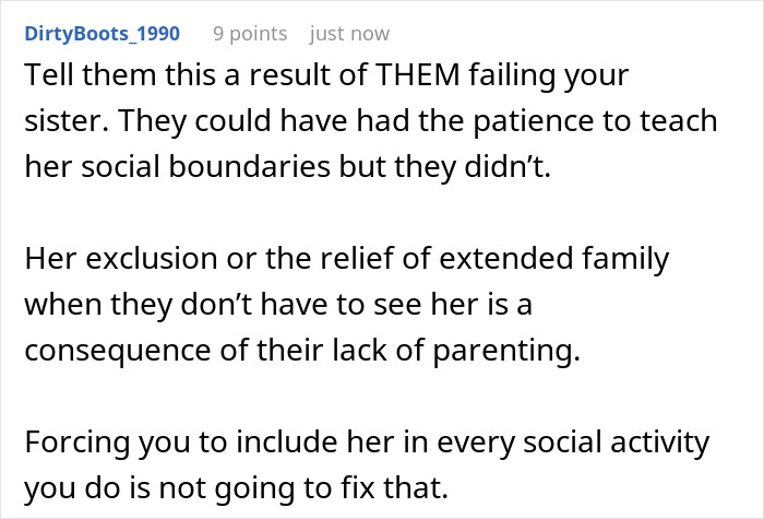 Parents Force Teen To Have Autistic Sis At All Bday Parties, Mad When She Does 18th Bday Differently Parents Force Teen To Have Autistic Sis At All Bday Parties, Mad When She Does 18th Bday Differently