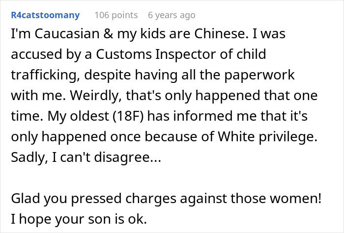 A comment on a Karen trying to kidnap a stepparents son, sharing a personal story about child trafficking accusation. A comment on a Karen trying to kidnap a stepparents son, sharing a personal story about child trafficking accusation.