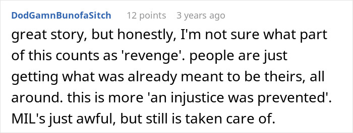 A comment discussing the story of a guy who goes after evil mom and helps sis with her inheritance. A comment discussing the story of a guy who goes after evil mom and helps sis with her inheritance.