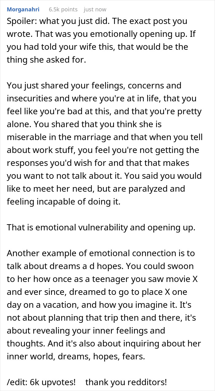 Guy Doesn't Know What It Means To "Open Up Emotionally," Wife Of 10 Years On Brink Of Divorce Guy Doesn't Know What It Means To "Open Up Emotionally," Wife Of 10 Years On Brink Of Divorce