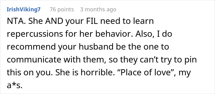 Screenshot of a Reddit comment discussing the MIL's competition with pregnancy and DIL's miscarriage. Screenshot of a Reddit comment discussing the MIL's competition with pregnancy and DIL's miscarriage.