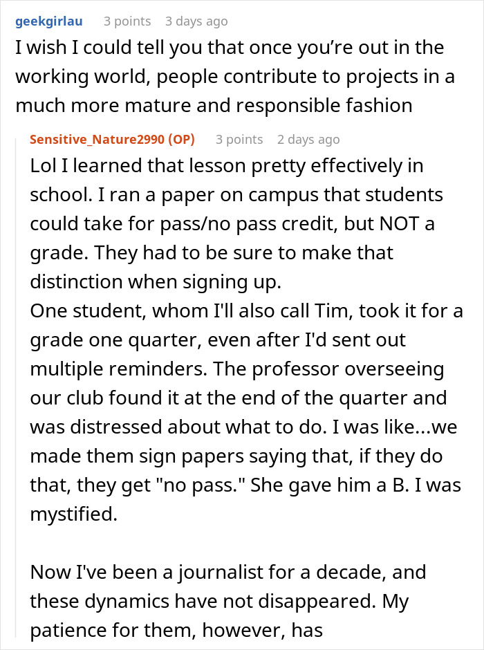 Person Has To Deal With Lazy People During Group Project, Finds The Perfect Way To Make Them Fail Person Has To Deal With Lazy People During Group Project, Finds The Perfect Way To Make Them Fail