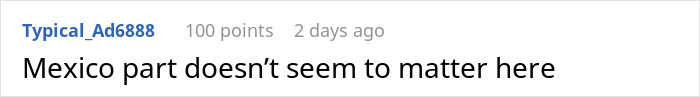 Daughter defends BF's dinner table habit. A short comment regarding Mexico's relevance. Daughter defends BF's dinner table habit. A short comment regarding Mexico's relevance.