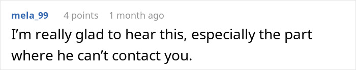 A comment about a woman questioning her fiancé's upset about football, expressing gladness about no contact. A comment about a woman questioning her fiancé's upset about football, expressing gladness about no contact.