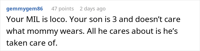 MIL Can&rsquo;t Believe What Her Son&rsquo;s Wife Is Wearing At Home, Especially Around Their 3YO Son