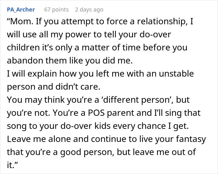 Self-Centered Mom Disappears For 16 Years, Mad She Doesn&rsquo;t Get Forgiveness And A Fresh Start