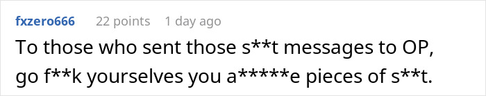 A comment about a woman questioning her fiancé upset about football, responding to negative messages about the original poster. A comment about a woman questioning her fiancé upset about football, responding to negative messages about the original poster.