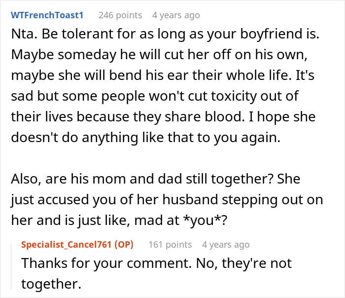 Reddit comment advising GF tolerance and discussing the mom's psycho smear campaign against the autistic guy. Reddit comment advising GF tolerance and discussing the mom's psycho smear campaign against the autistic guy.