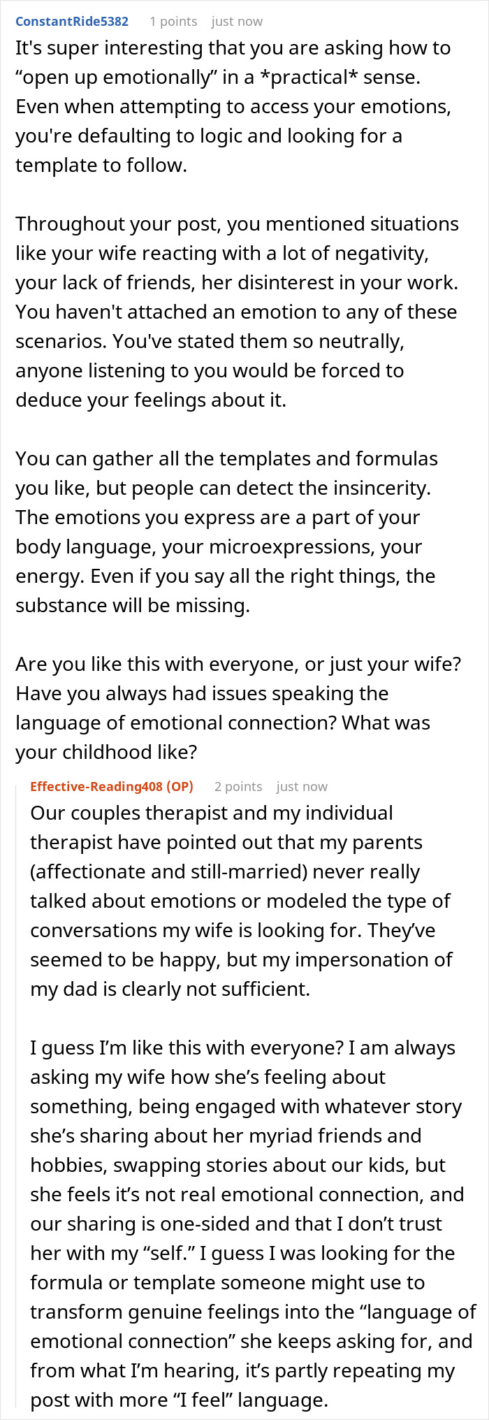 Guy Doesn't Know What It Means To "Open Up Emotionally," Wife Of 10 Years On Brink Of Divorce Guy Doesn't Know What It Means To "Open Up Emotionally," Wife Of 10 Years On Brink Of Divorce