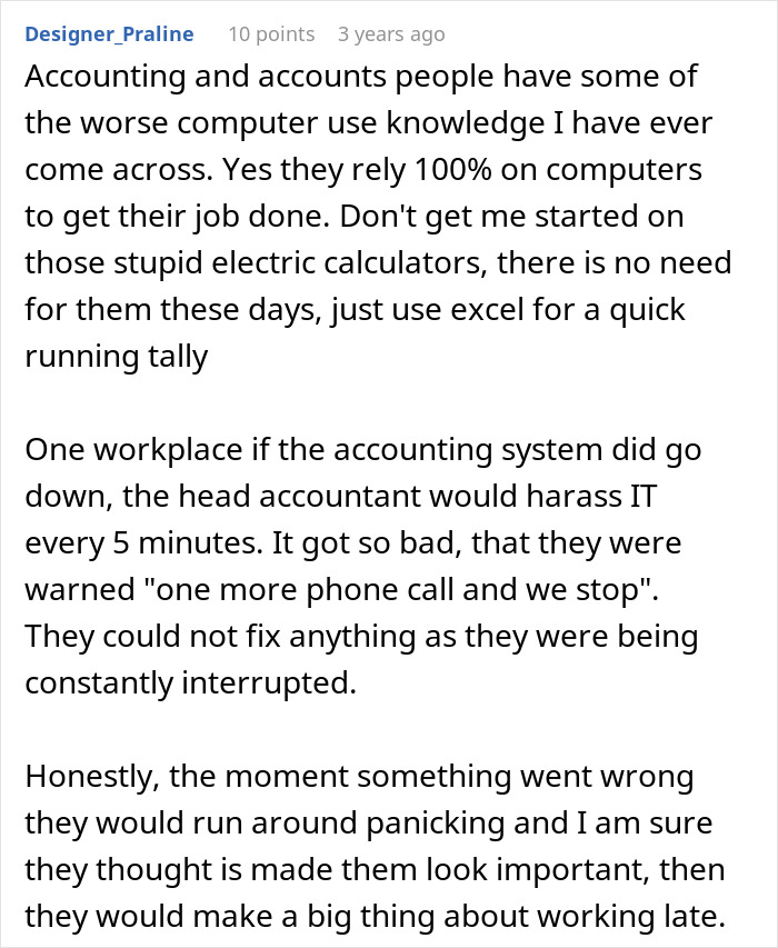 IT Worker Takes Down Buffoon Accountant With Clever Plan, Says "Network's Down" Right Back At Her IT Worker Takes Down Buffoon Accountant With Clever Plan, Says "Network's Down" Right Back At Her