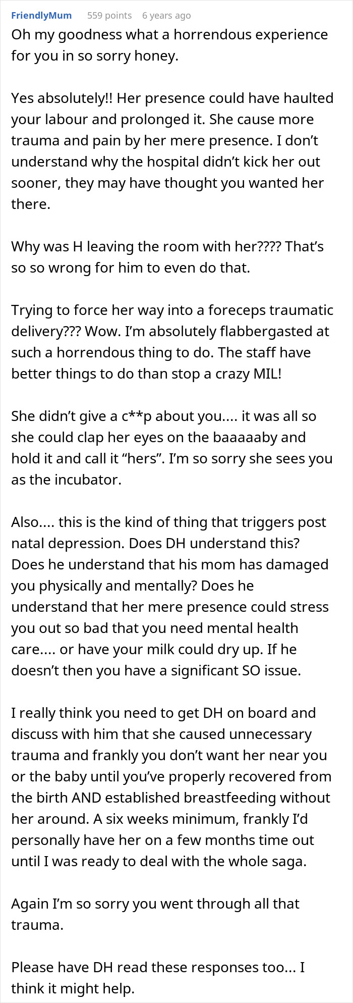 A new mom feels betrayed as MIL forces her way into the delivery room, husband doesn't stop her. A new mom feels betrayed as MIL forces her way into the delivery room, husband doesn't stop her.