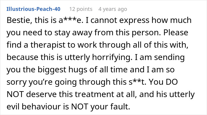A cruel prank by a boyfriend who blames girlfriend for her reaction discussed in a Reddit comment. A cruel prank by a boyfriend who blames girlfriend for her reaction discussed in a Reddit comment.