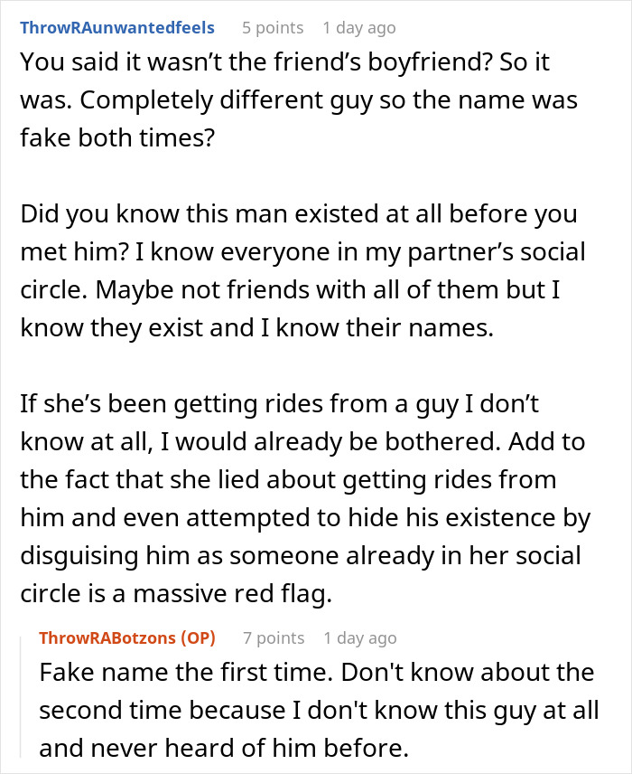 Suspicious activity on wife's phone, causing guy to be weirded out. Readers discuss fake names and honesty.