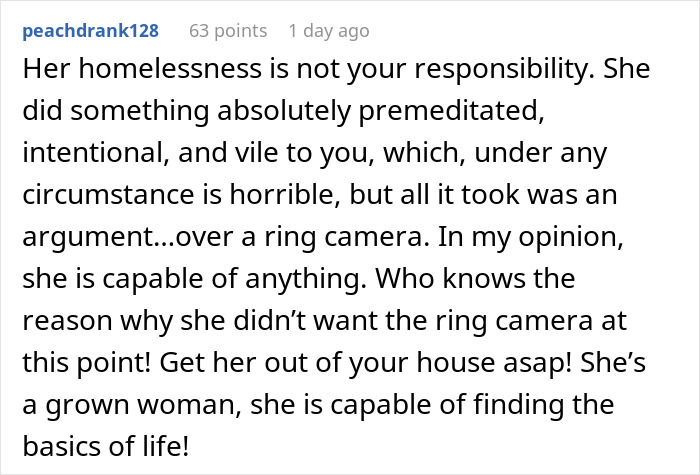 A comment about a woman taking revenge on her boyfriend, discussing her premeditated actions over a camera. A comment about a woman taking revenge on her boyfriend, discussing her premeditated actions over a camera.