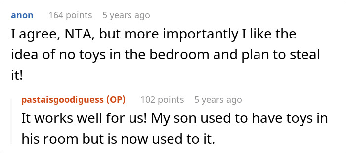 Mom reminds nanny about who employer is. Comment discusses nanny violating boundaries.
