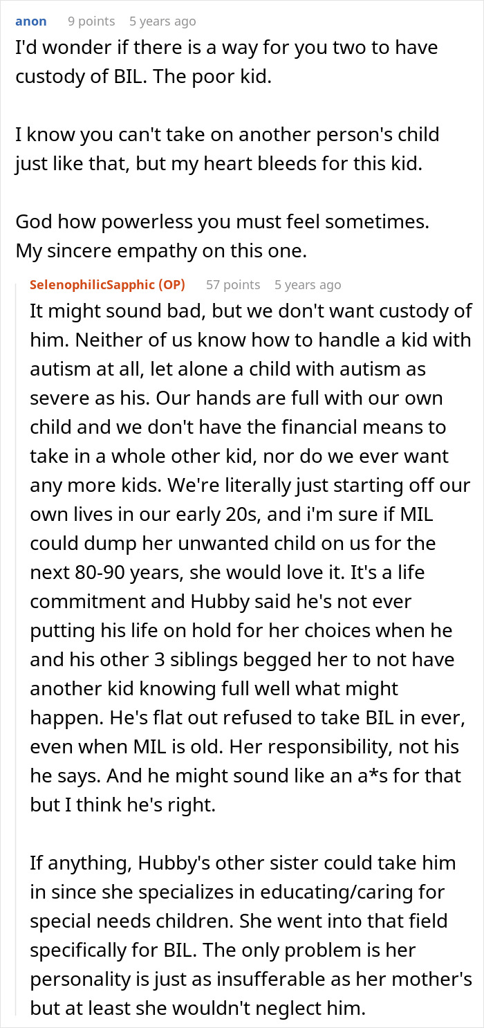 Evil Grandma Hopes Couple Has Severely Autistic Child Just Like Hers, Wants Them In Same Boat