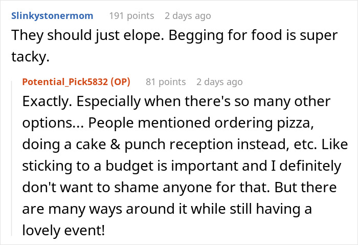 People Are Discussing Bride’s Idea Of A Potluck Wedding And It’s Pretty Triggering For Some People Are Discussing Bride’s Idea Of A Potluck Wedding And It’s Pretty Triggering For Some
