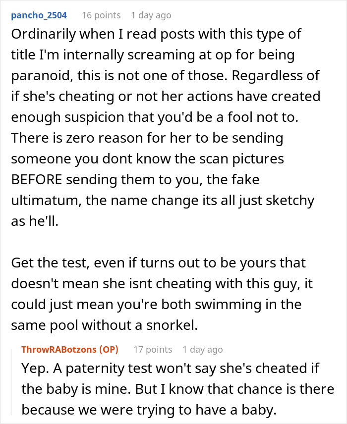 Man suspicious on wife's phone. Her reaction is weird. Wife's actions create suspicion. Get the paternity test.