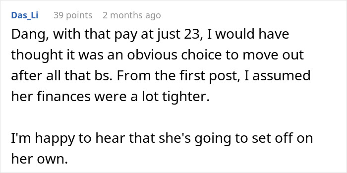 Dad Asks For $1K A Month While Daughter Covers Chores And Utilities, She Chooses The Door Instead Dad Asks For $1K A Month While Daughter Covers Chores And Utilities, She Chooses The Door Instead