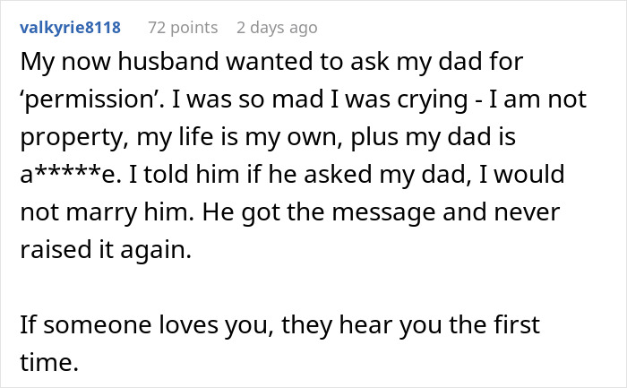 BF Refuses To Propose Without Her Estranged Father's Blessing And His GF Wonders Who She Is Dating