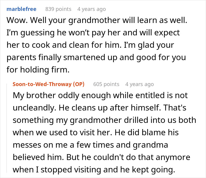 Entitled man proposes at wedding, parents smartened up and the OP is holding firm against the brother.