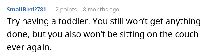 A person shares a life-changing simple trick, noting that having a toddler means never sitting down.