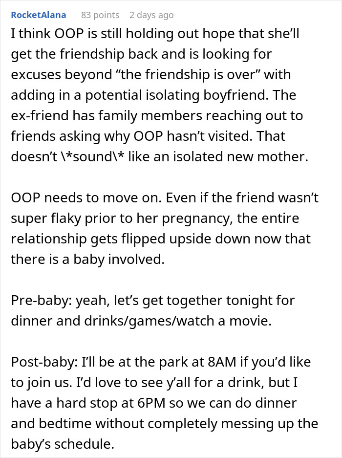 First-Time Mom Takes Friend For Granted For 3 Years, Finally Makes An Effort After She Gets Blocked First-Time Mom Takes Friend For Granted For 3 Years, Finally Makes An Effort After She Gets Blocked