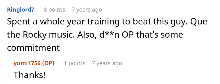 A comment praising commitment, suggesting how sexist remarks backfire against a teenage girl. A comment praising commitment, suggesting how sexist remarks backfire against a teenage girl.