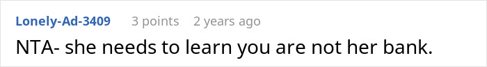 Lonely-Ad-3409's comment on a woman taking her nanny on a family vacation, ruining everything.