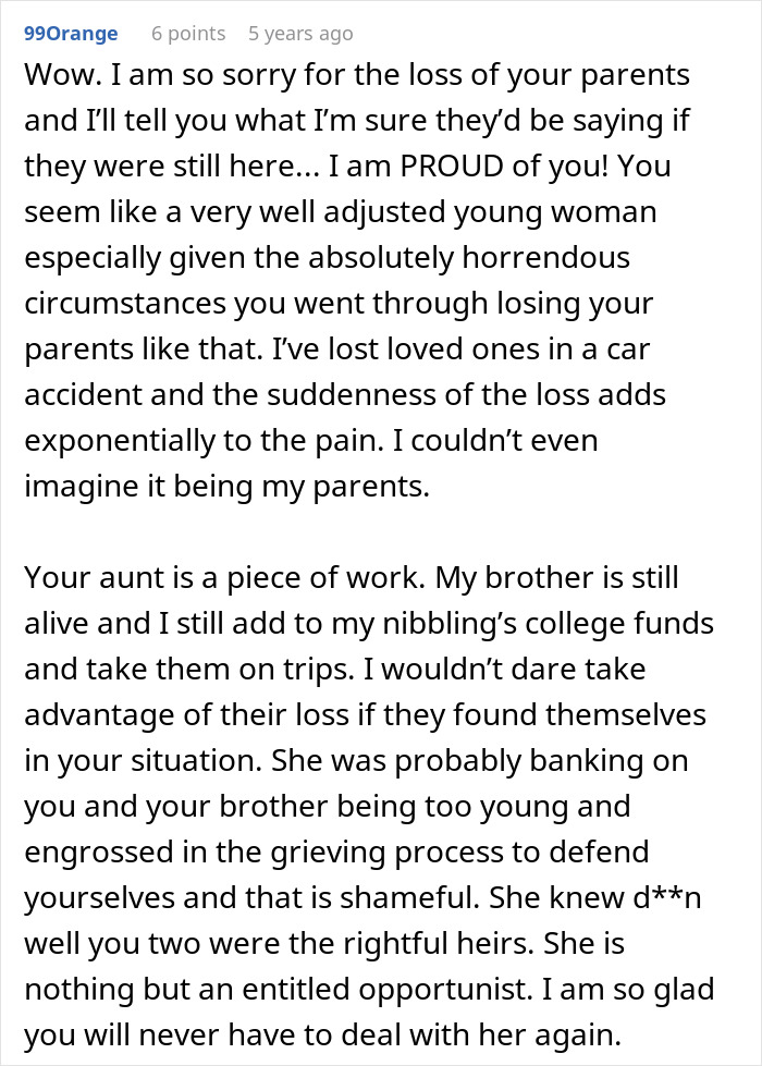 Entitled aunt tries taking over home and job of her late sister; kids do the perfect thing. Entitled aunt tries taking over home and job of her late sister; kids do the perfect thing.